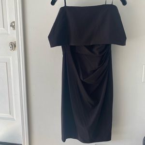 Vince Camuto strapless black dress